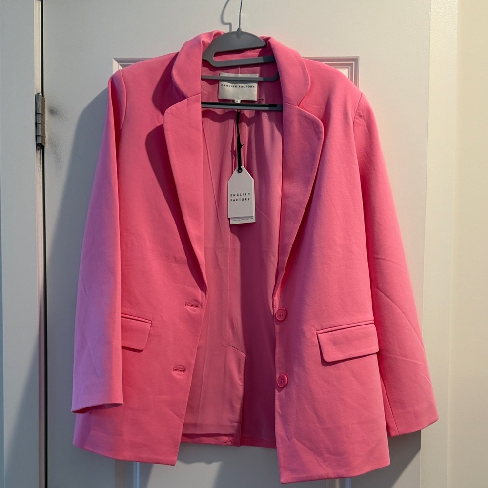 English Factory Pink Blazer - Picture 5 of 5
